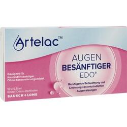 Verpackung von Artelac Augenberuhigungstropfen, geeignet für Kontaktlinsenträger.